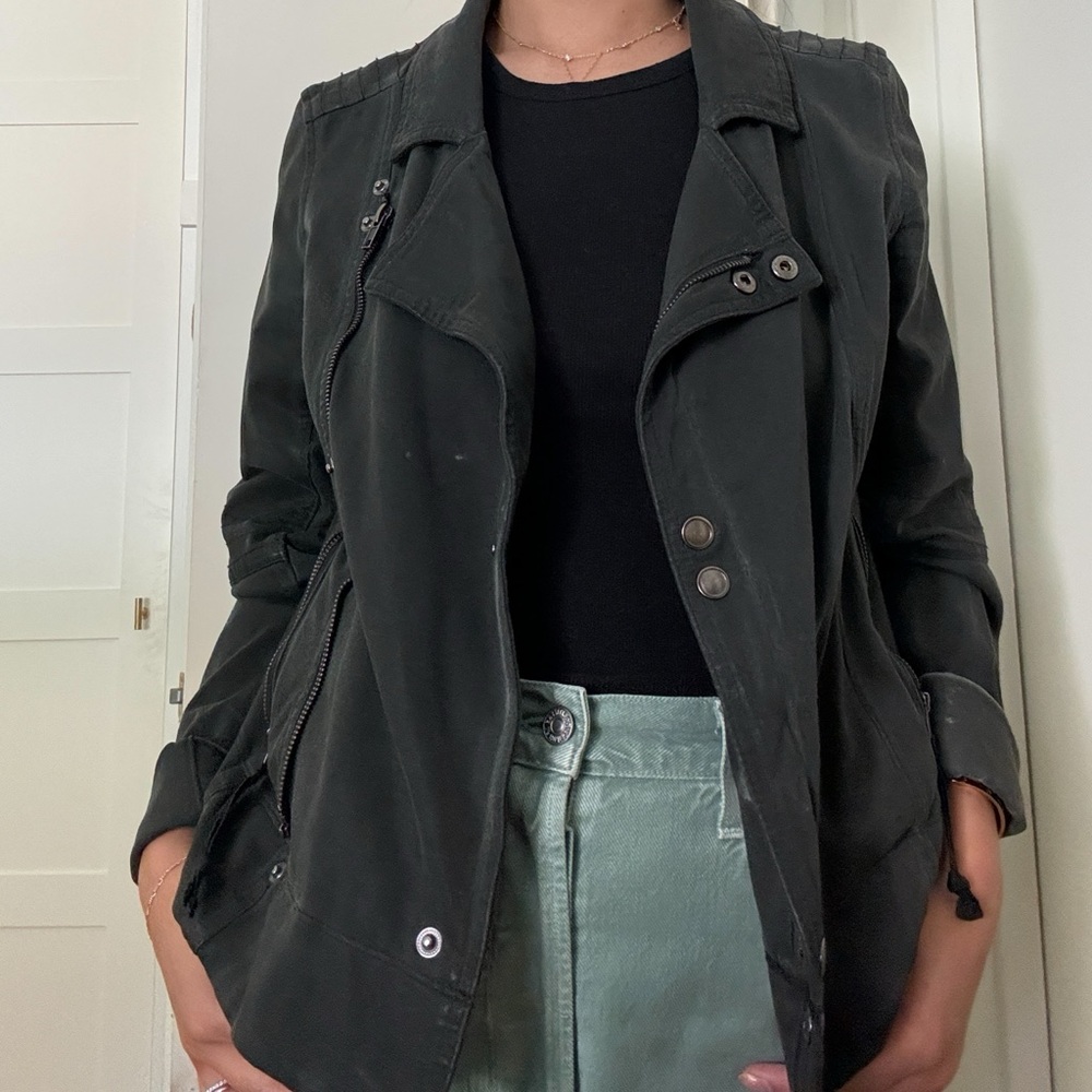 Barney’s New York Cotton Moto Jacket